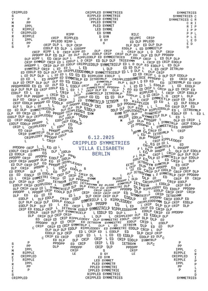 CRIPPLED SYMMETRIES – Berlin Prologue