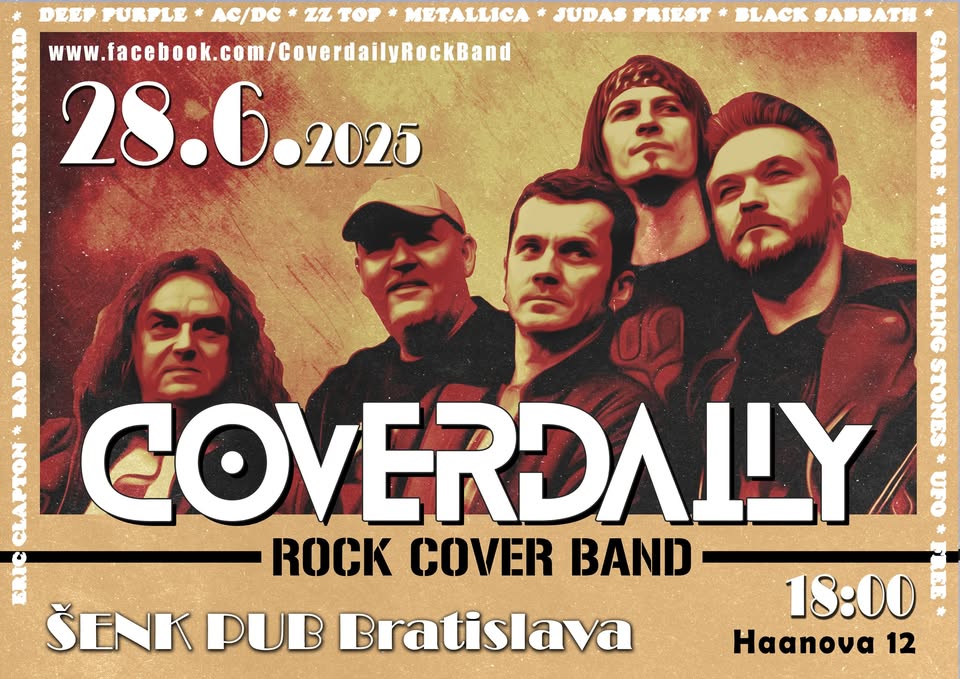 COVERDAILY v Šenk Pube (Bratislava) 28.06.2025