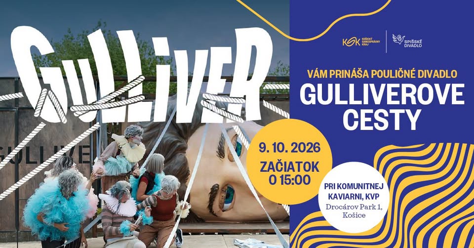 Gulliverove cesty - Pouličné predstavenie Spišského divadla