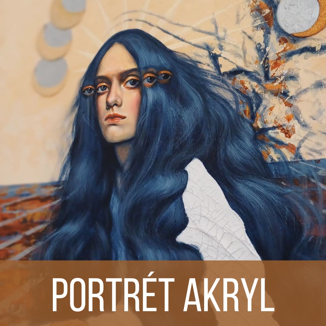 Víkendový kurz portrétu akrylem s Blankou Křemenovou v Praze