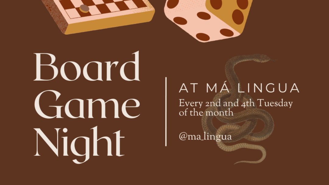 Board Game night At Má Lingua