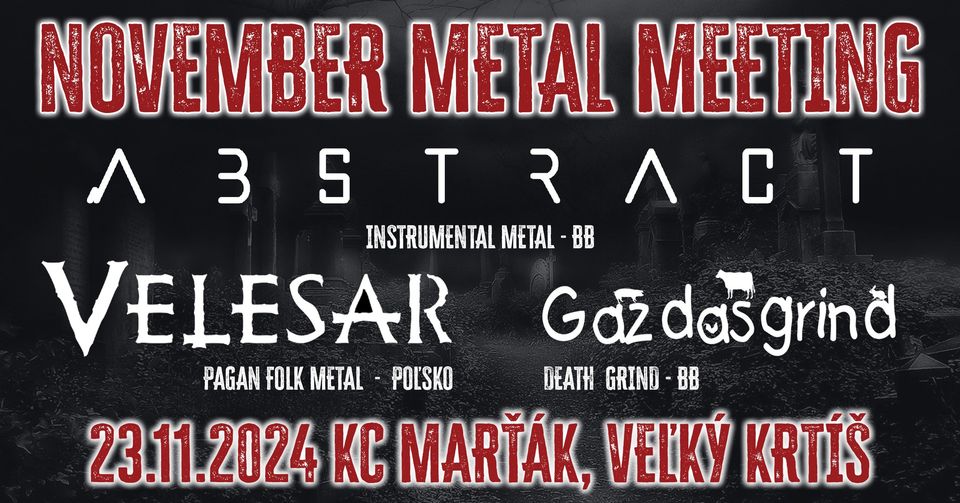 NOVEMBER METAL MEETING