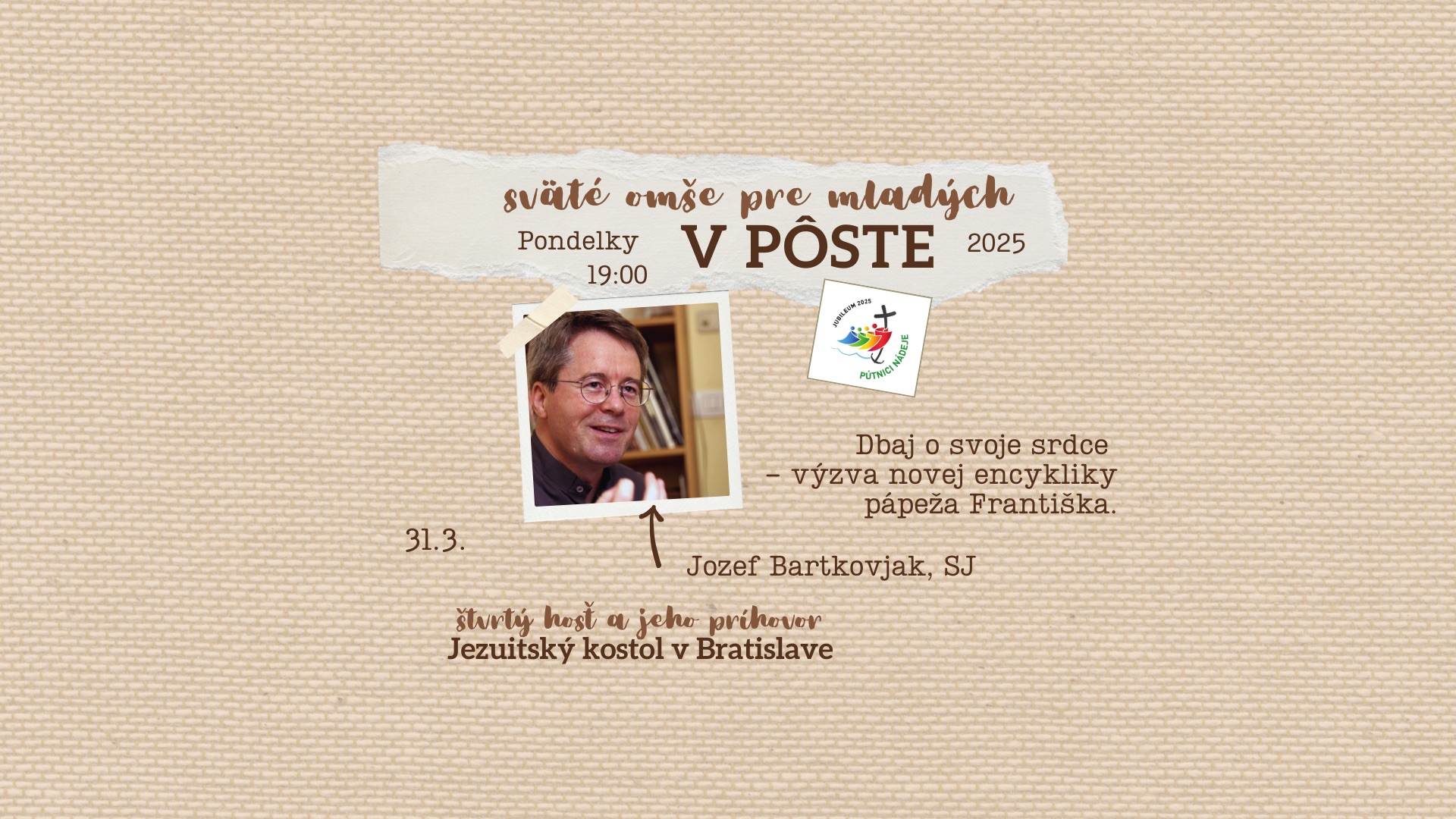 4. Pôstna svätá omša pre mladých a jej hosť.