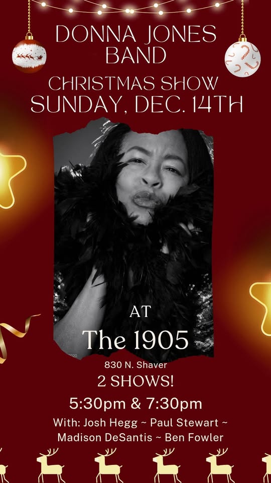 Donna Jones' Christmas Shows 5:30pm & 7:30pm
