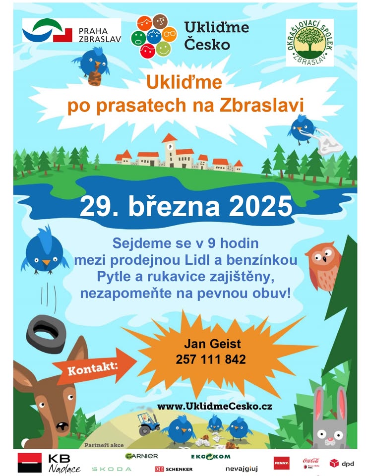 Ukliďme po prasatech na Zbraslavi