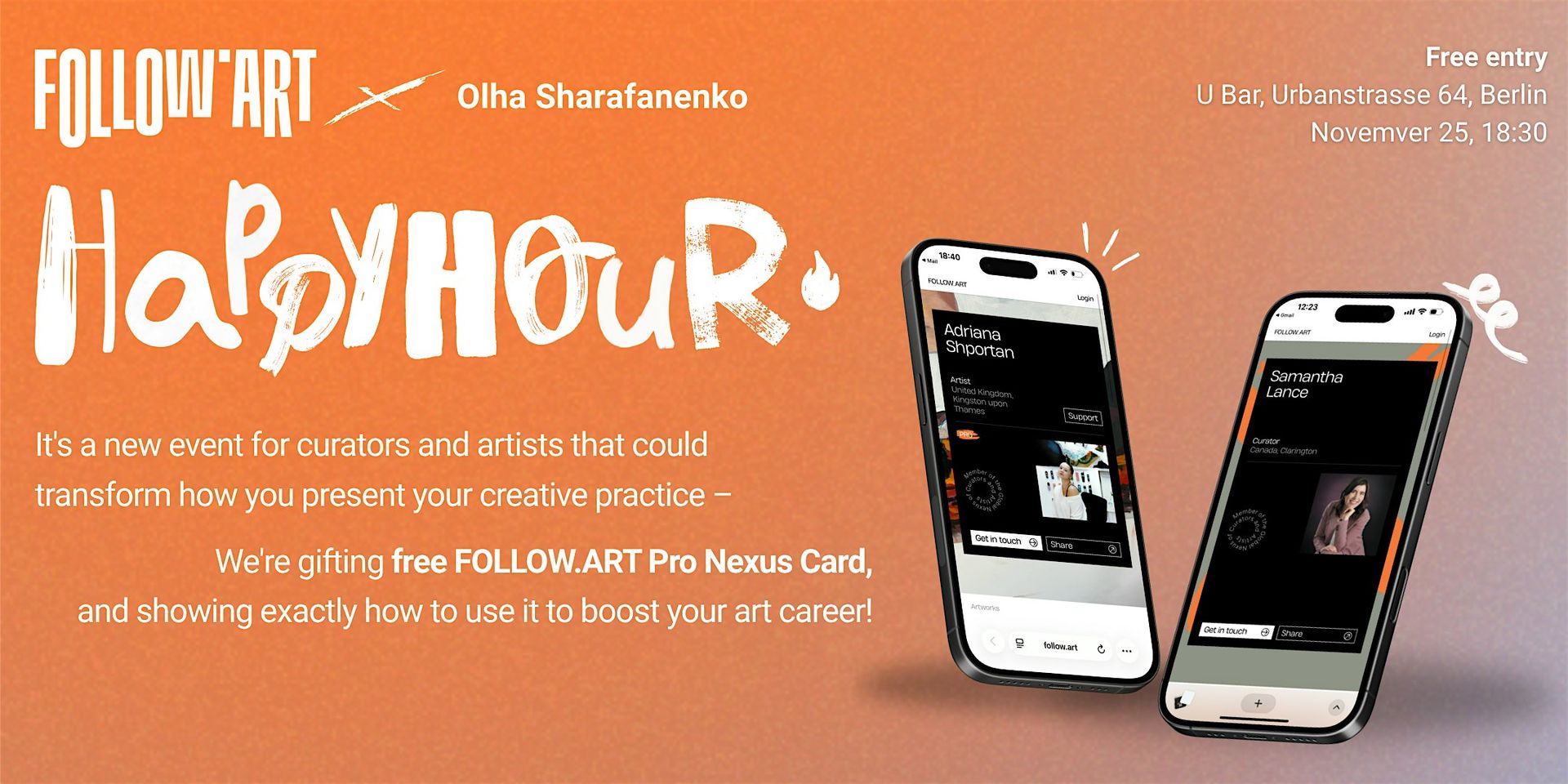 FOLLOW.ART Happy Hour