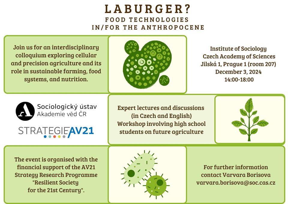 Laburger? Food technologies in/for the Anthropocene