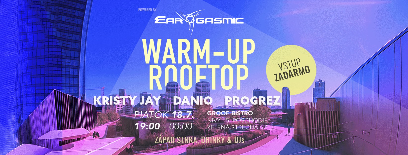 Warm-up Rooftop by Ear-Gasmic, Zelená strecha NIVY