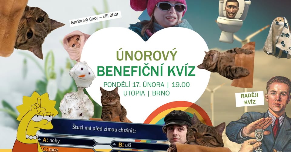 Únorový benefiční kvíz Hnutí DUHA
