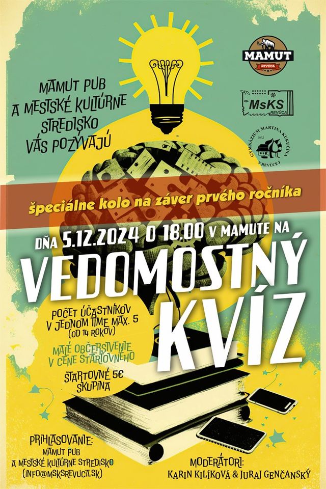 VEDOMOSTNÝ KVÍZ – špeciálne súťažné kolo