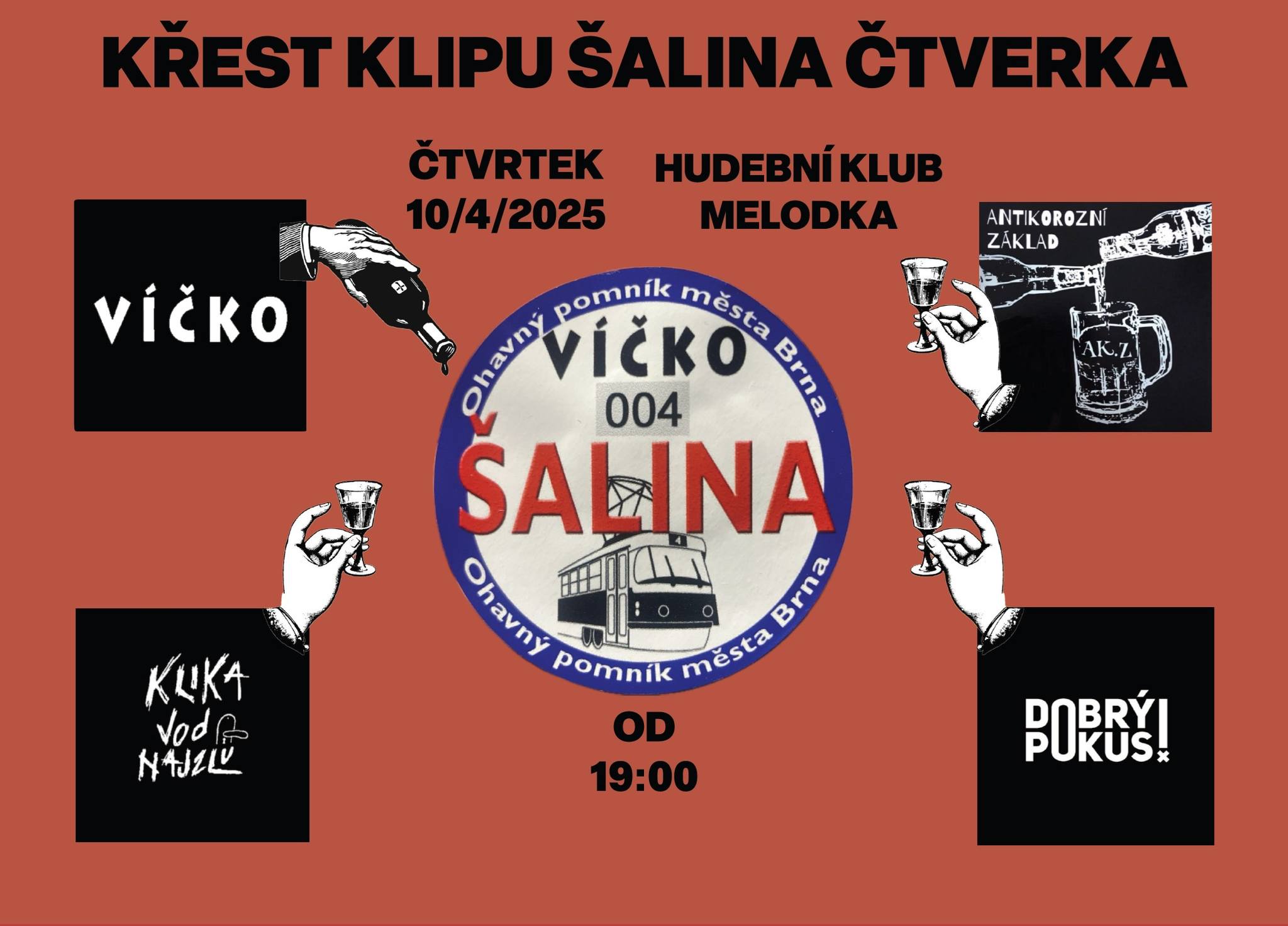 Křest klipu Šalina čtverka