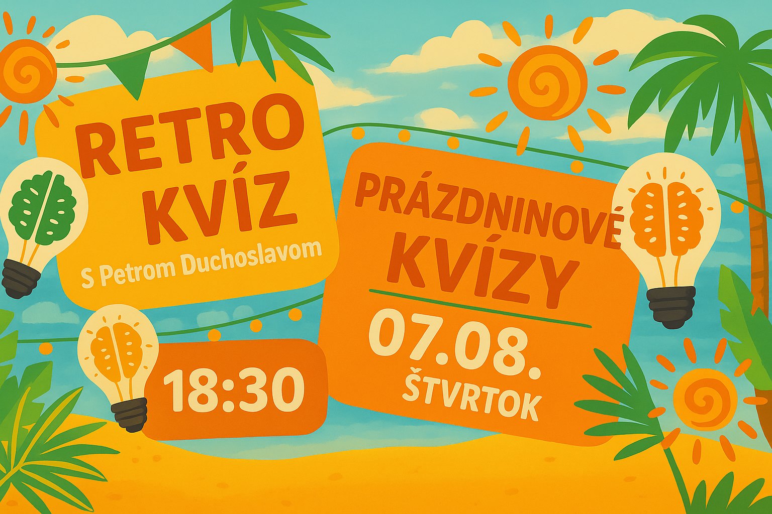 Zábavný vedomostný kvíz v Retro café & pub!
