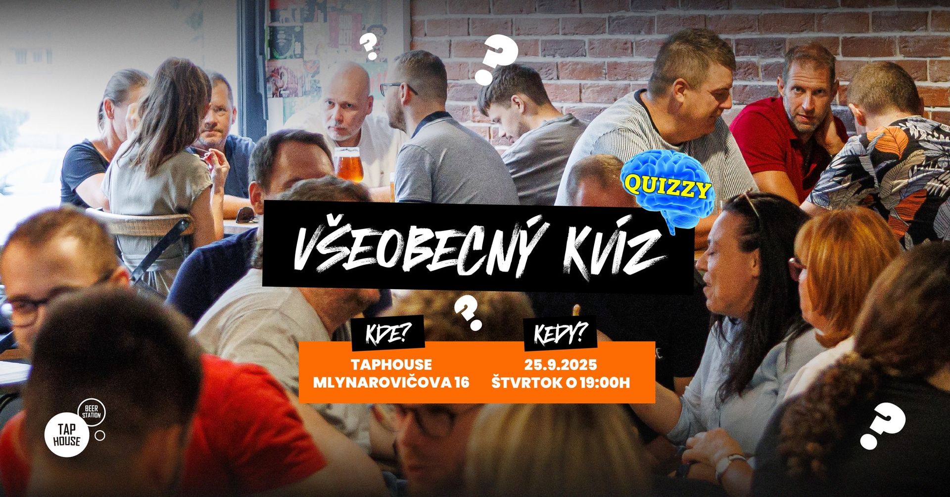 Všeobecný kvíz v TapHouse 🧠🍺