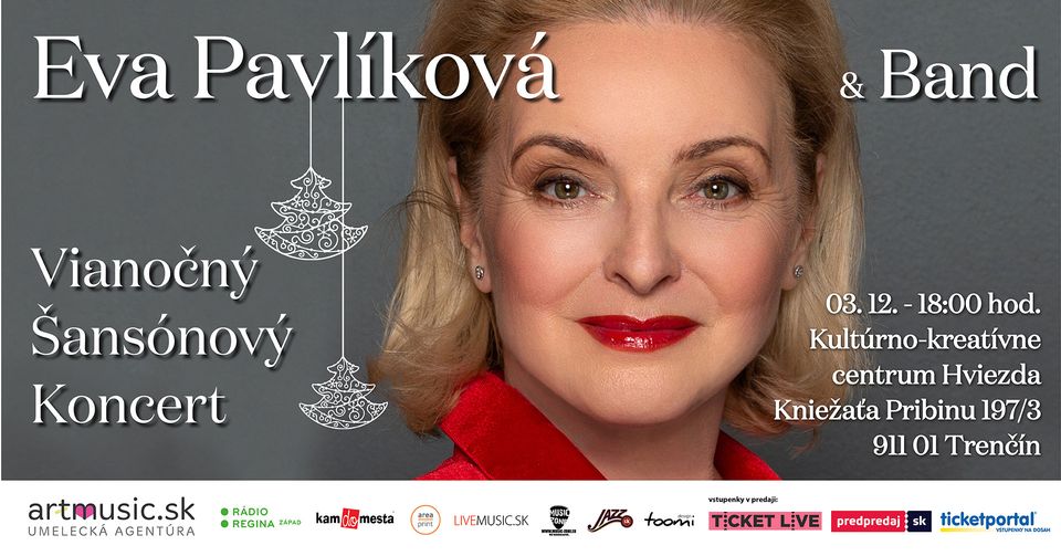 Eva Pavlíková & Band – Vianočný šansónový koncert