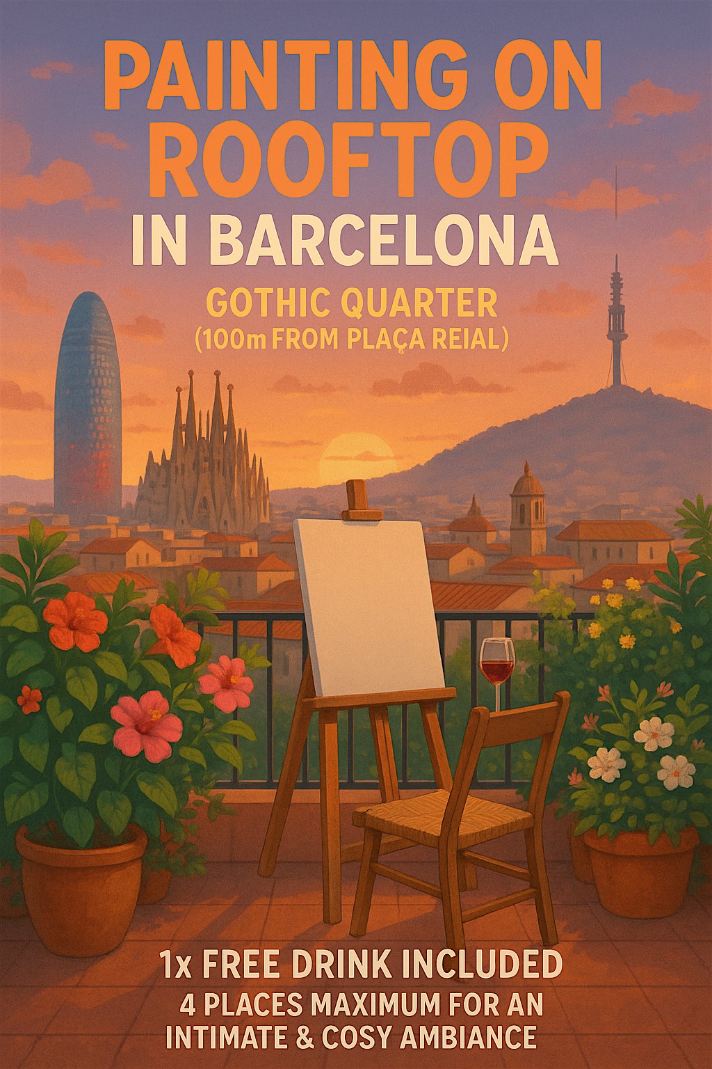 Painting on Barcelona.