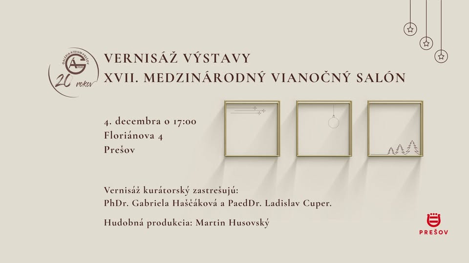 XVII. Medzinárodný Vianočný salón — vernisáž