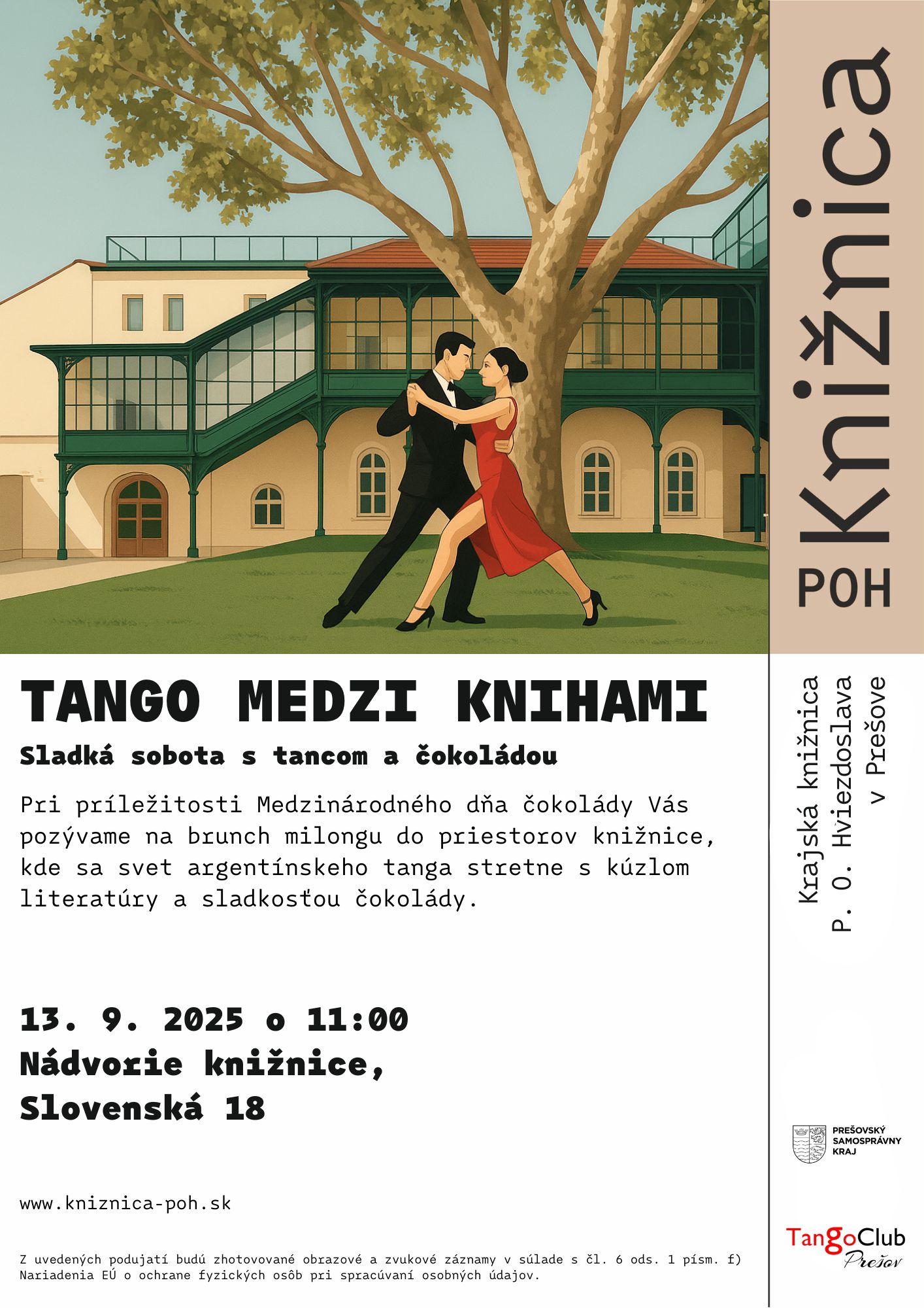 📖💃 Milonga: Tango medzi knihami – Sladká sobota s tancom a čokoládou 🍫✨