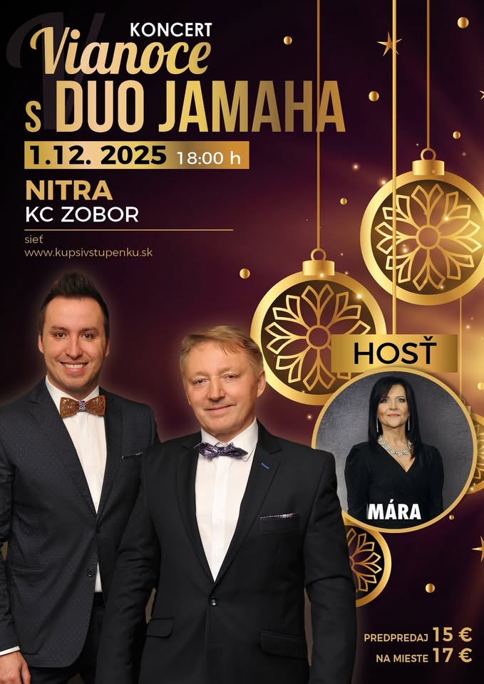 Vianočný koncert DUO JAMAHA & hosť Mára - Nitra