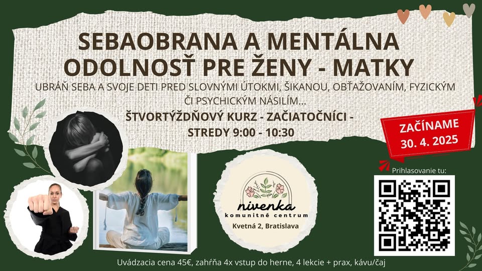 SEBAOBRANA A MENTÁLNA ODOLNOSŤ PRE ŽENY - MATKY (NIVENKA)