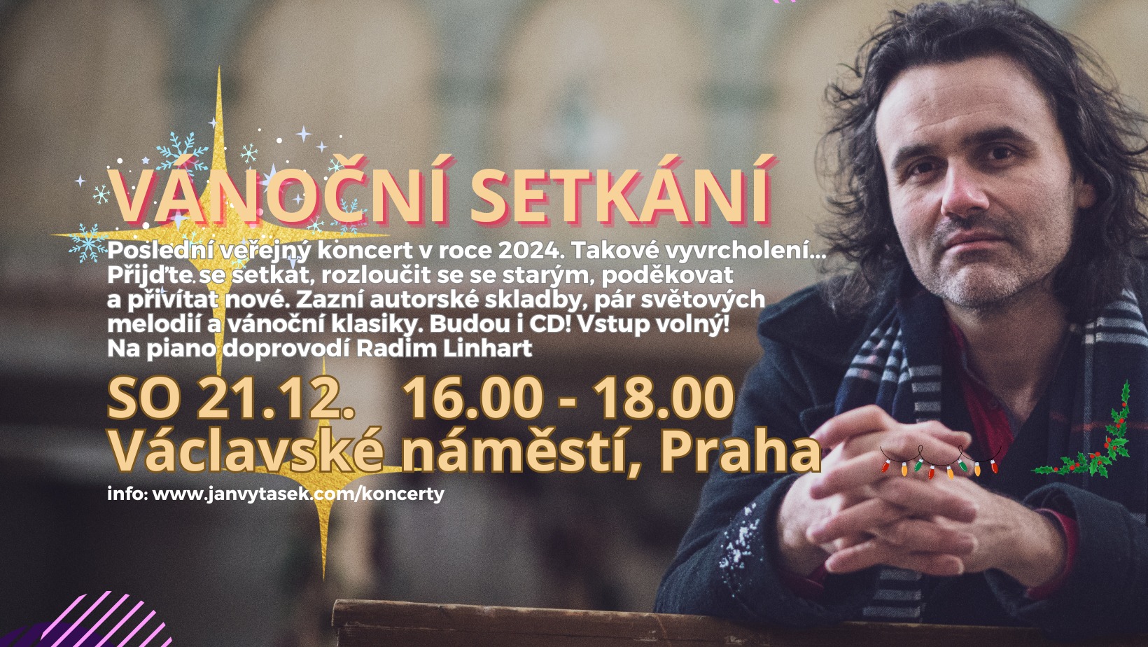 Vánoční koncert při Vánočních trzích na Václavském náměstí