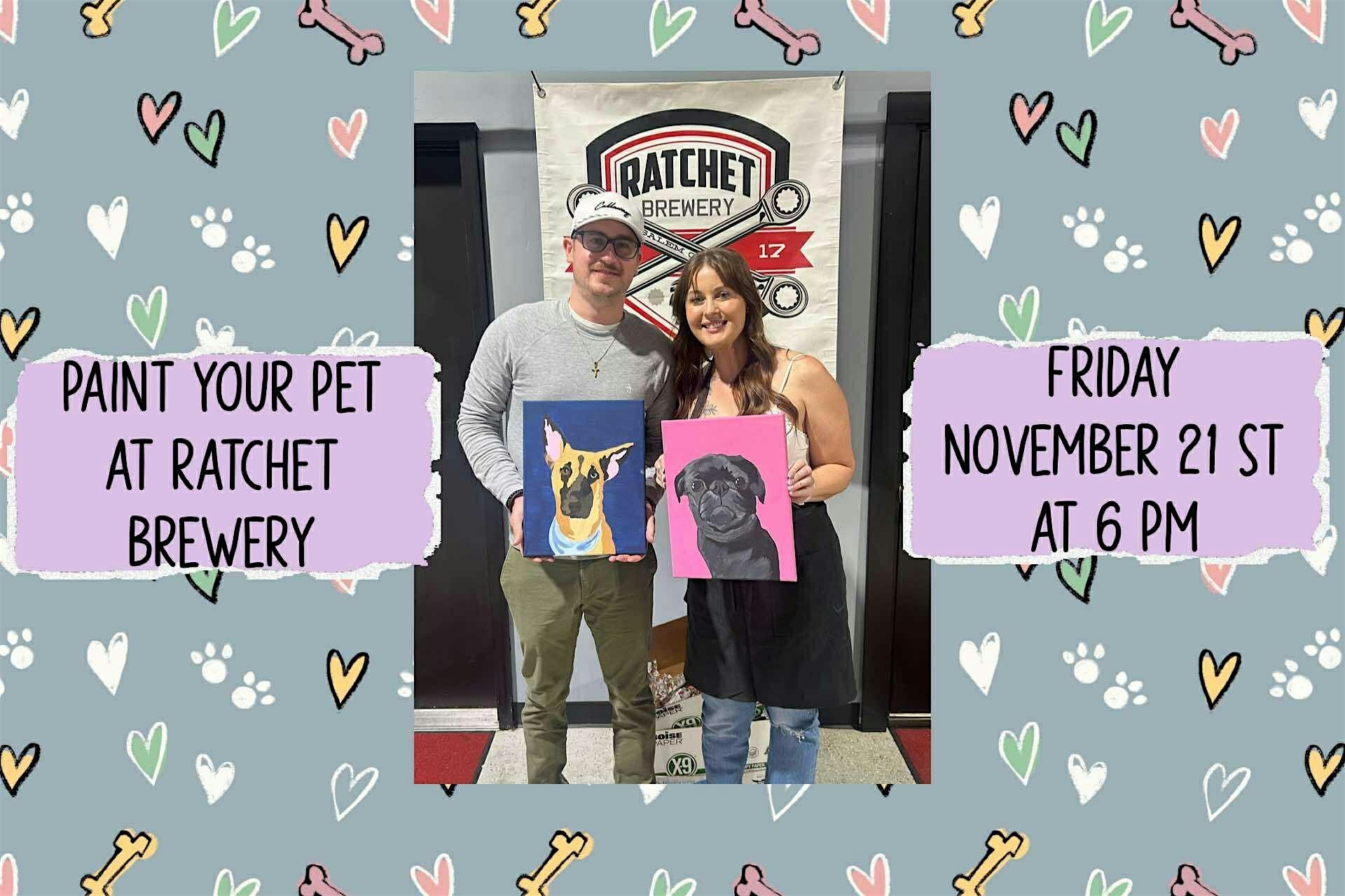 Paint Your Pet at Ratchet Brewing in Salem