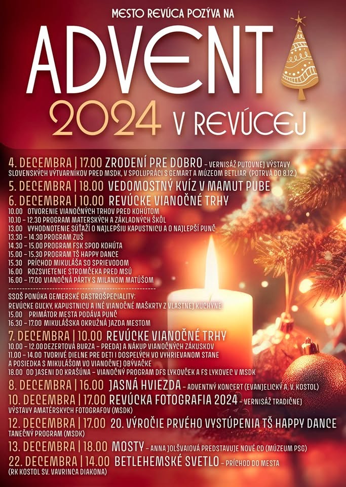VIANOČNÉ TRHY v Revúcej