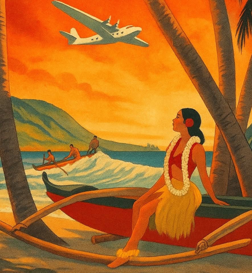 Baptism of a new menu in the tiki bar 🌺