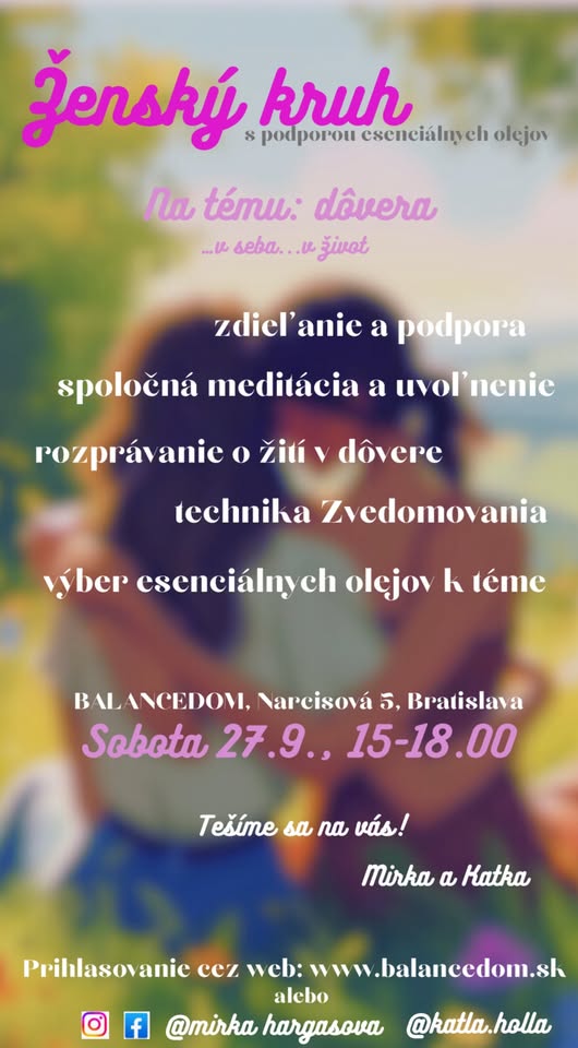 Ženský kruh na tému Dôvera