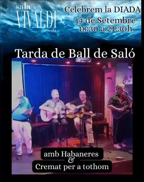 Domingo Tardeo de Salón en Vivaldi. Habaneras y Cremat