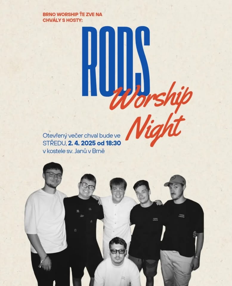 Worship Night Brno - kapela RODS (SK) 2.4. 2025