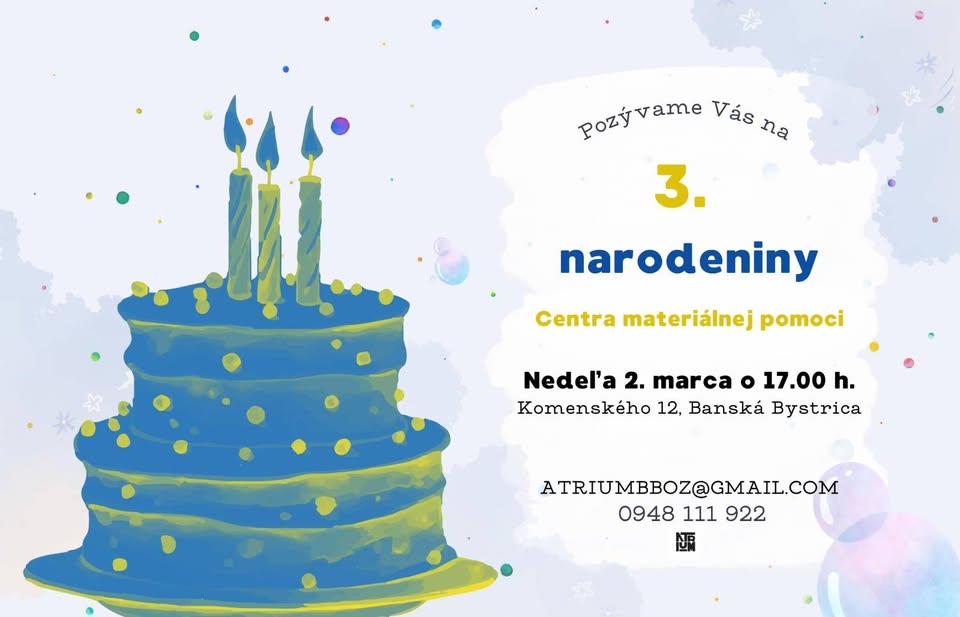 3. narodeniny Centra materiálnej pomoci