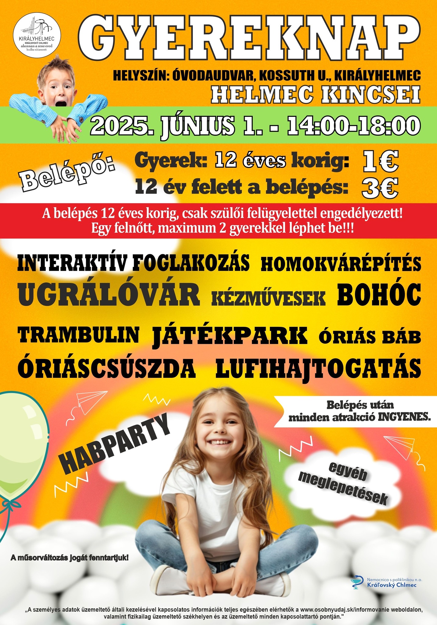 GYEREKNAP-DEŇ DETÍ / Királyhelmec - Kráľovský Chlmec