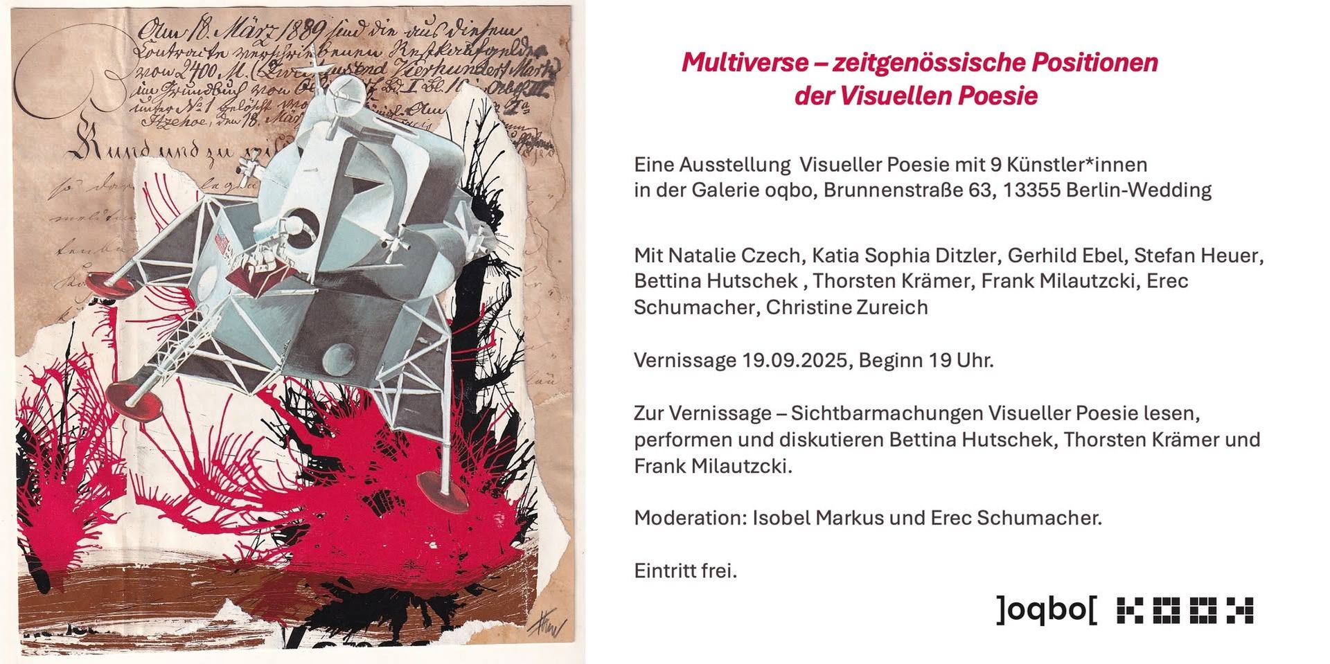 Multiverse - zeitgenössische Positionen der Visuellen Poesie (Vernissage)