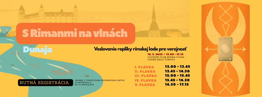 S Rimanmi na vlnách Dunaja (veslovanie repliky rímskej lode pre verejnosť)
