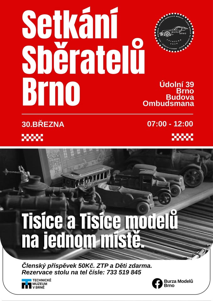 Setkání Sběratelů Modelů (BURZA) Brno