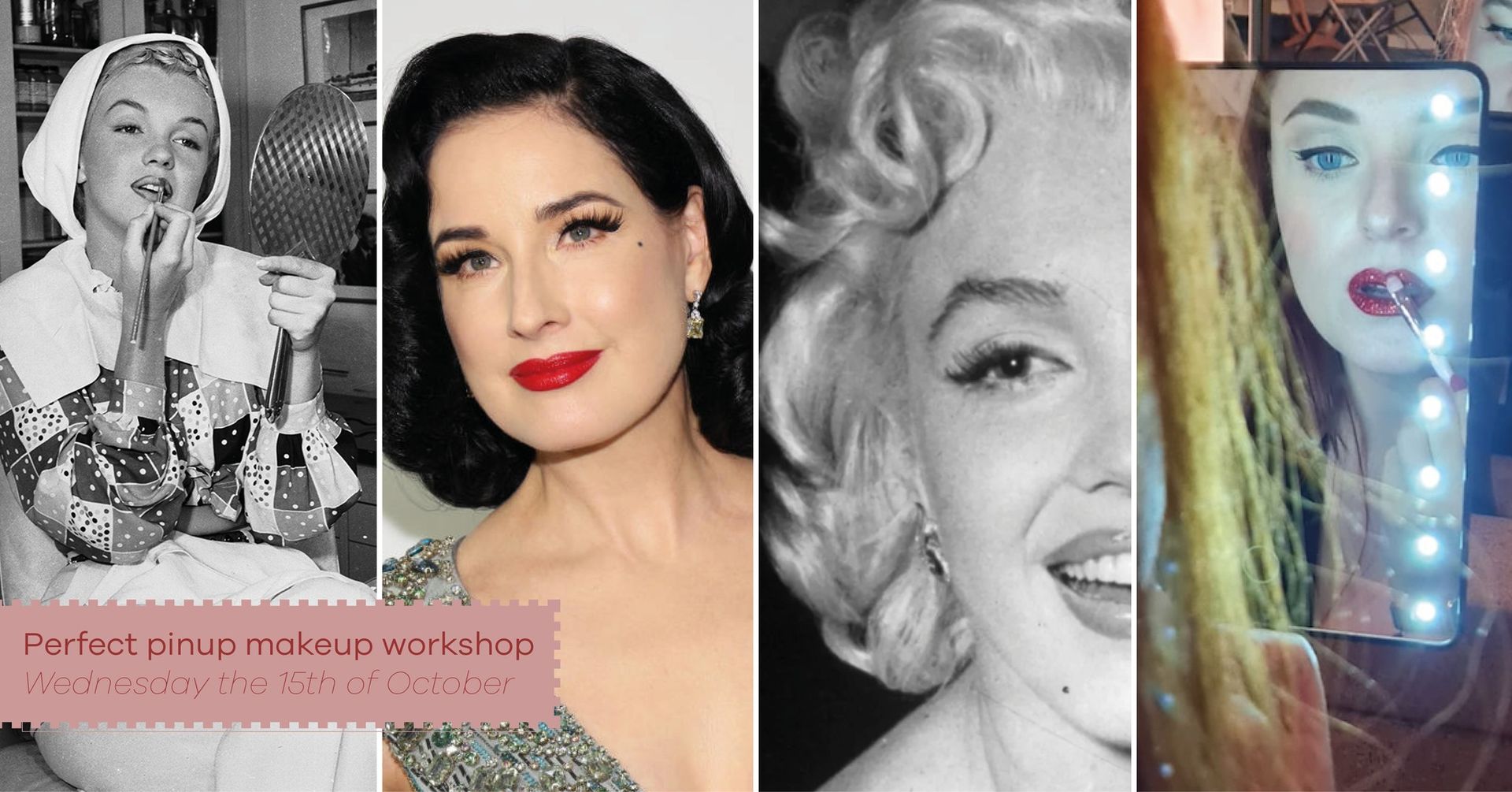 Perfect pin-up make up workshop