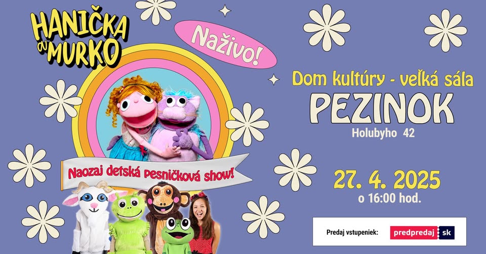 Pezinok - Hanička a Murko - Koncertné turné JAR 2025