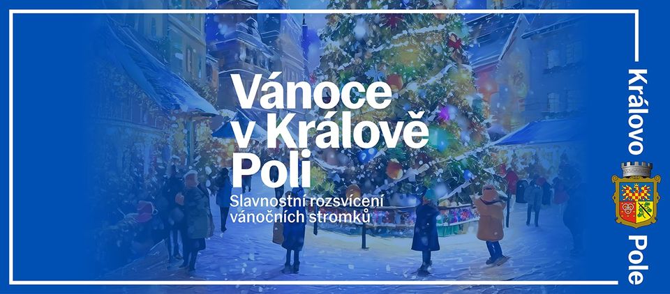 Rozsvícení vánočních stromečků v Králově Poli