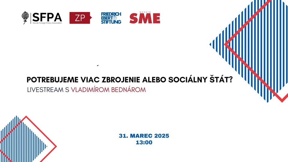 Potrebujeme viac zbrojenie alebo sociálny štát?