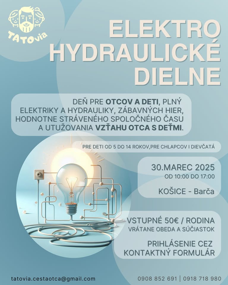 ELEKTRICKÉ A HYDRAULICKÉ DIELNE pre OTCOV a DETI