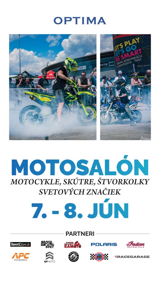 🏍 MOTOSALÓN NA VÝCHODE – 5. ROČNÍK - OC Optima 🏍