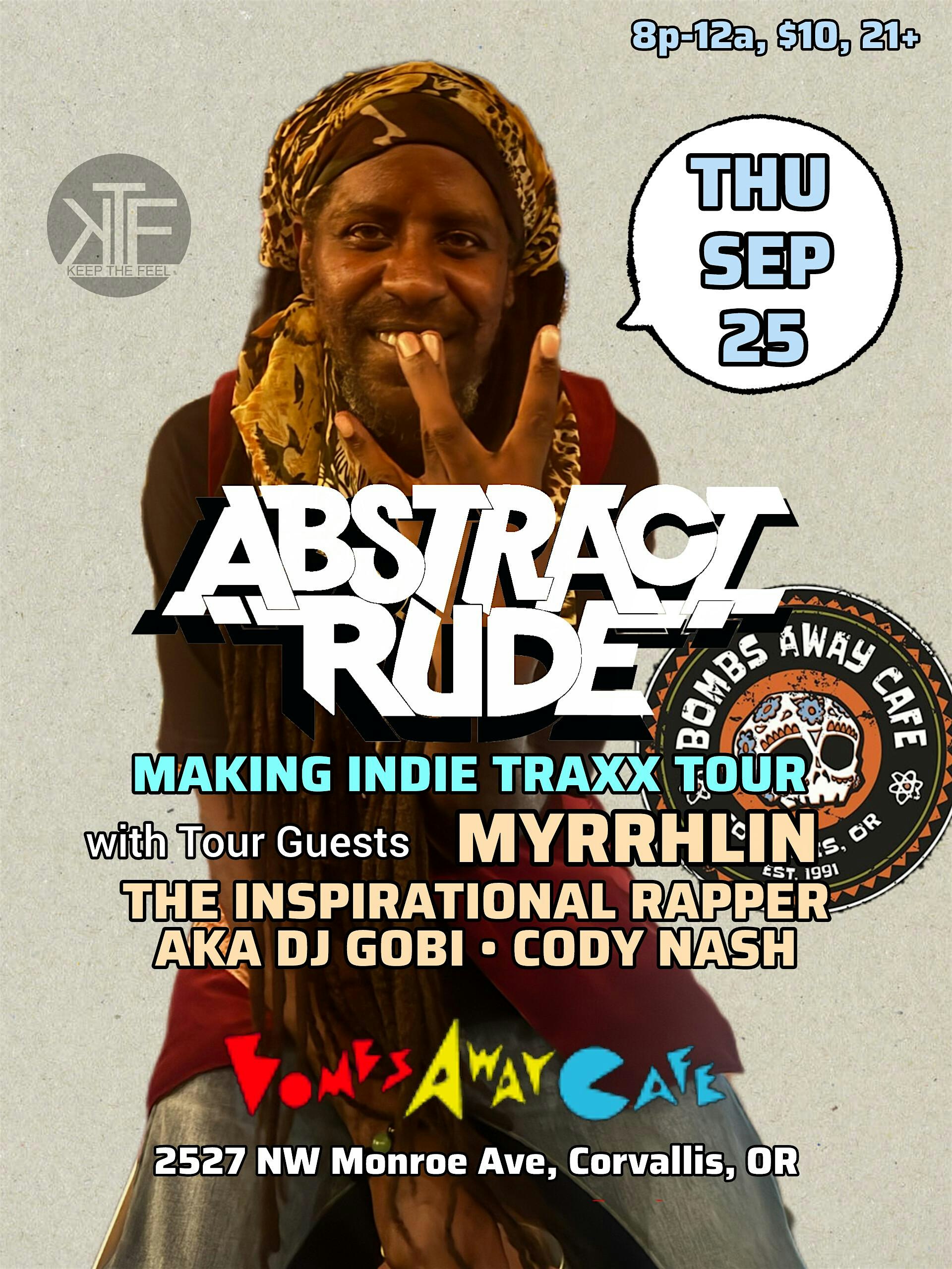 Abstract Rude at Bombs Away Cafe - Corvalis, OR