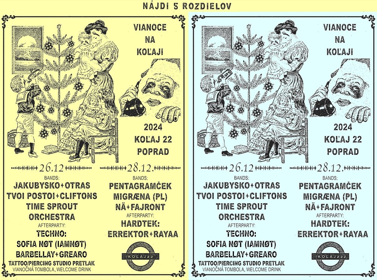 Vianoce na Koľaji 22 (26.12 - 28.12. koncerty+afterky)