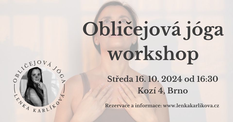 Obličejová jóga workshop - Brno