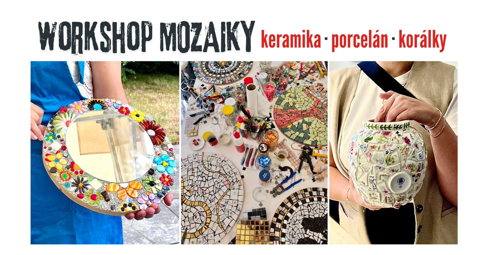 workshop upcyklované mozaiky