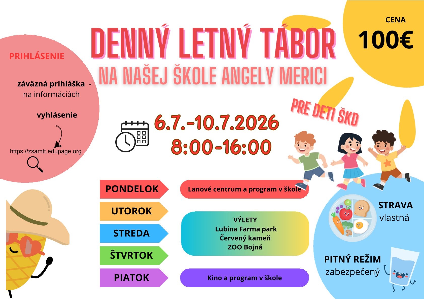 Denný letný tábor Angeláčik 2026
