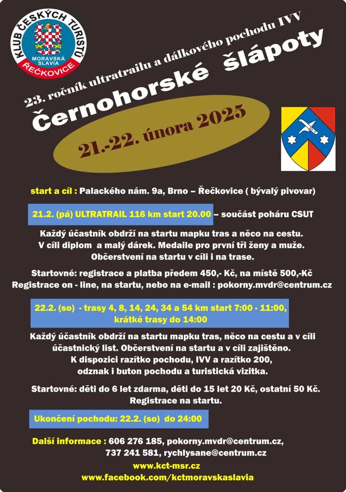 Ultratrail a dálkový pochod Černohorské šlápoty