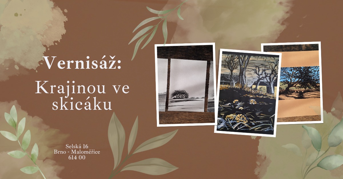 Vernisáž k výstavě obrazů Krajinou ve skicáku 🎨