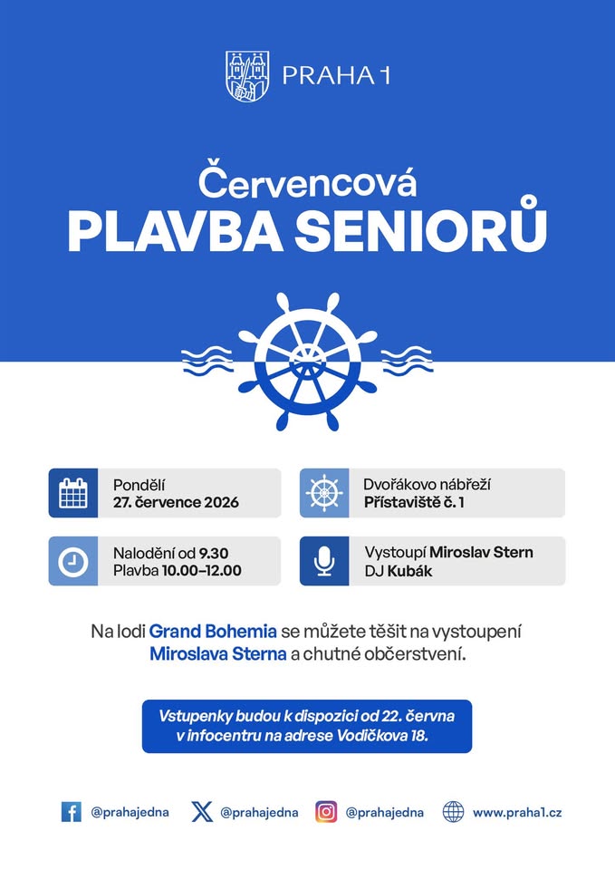 Červencová plavba seniorů
