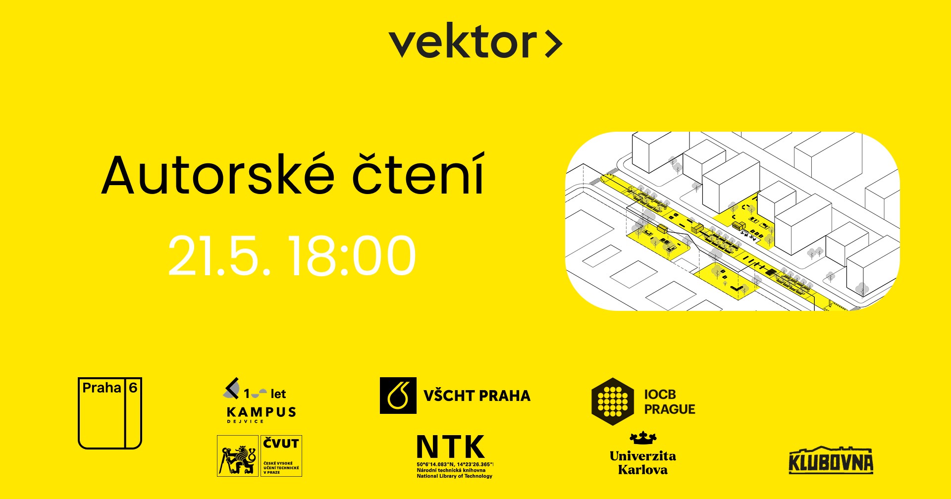 !!PŘESUNUTO Autorské čtení poezie a prózy // Vektor Technická